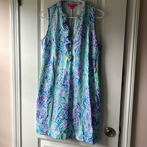 Lily Pulitzer jersey knit stretchy dress (medium)